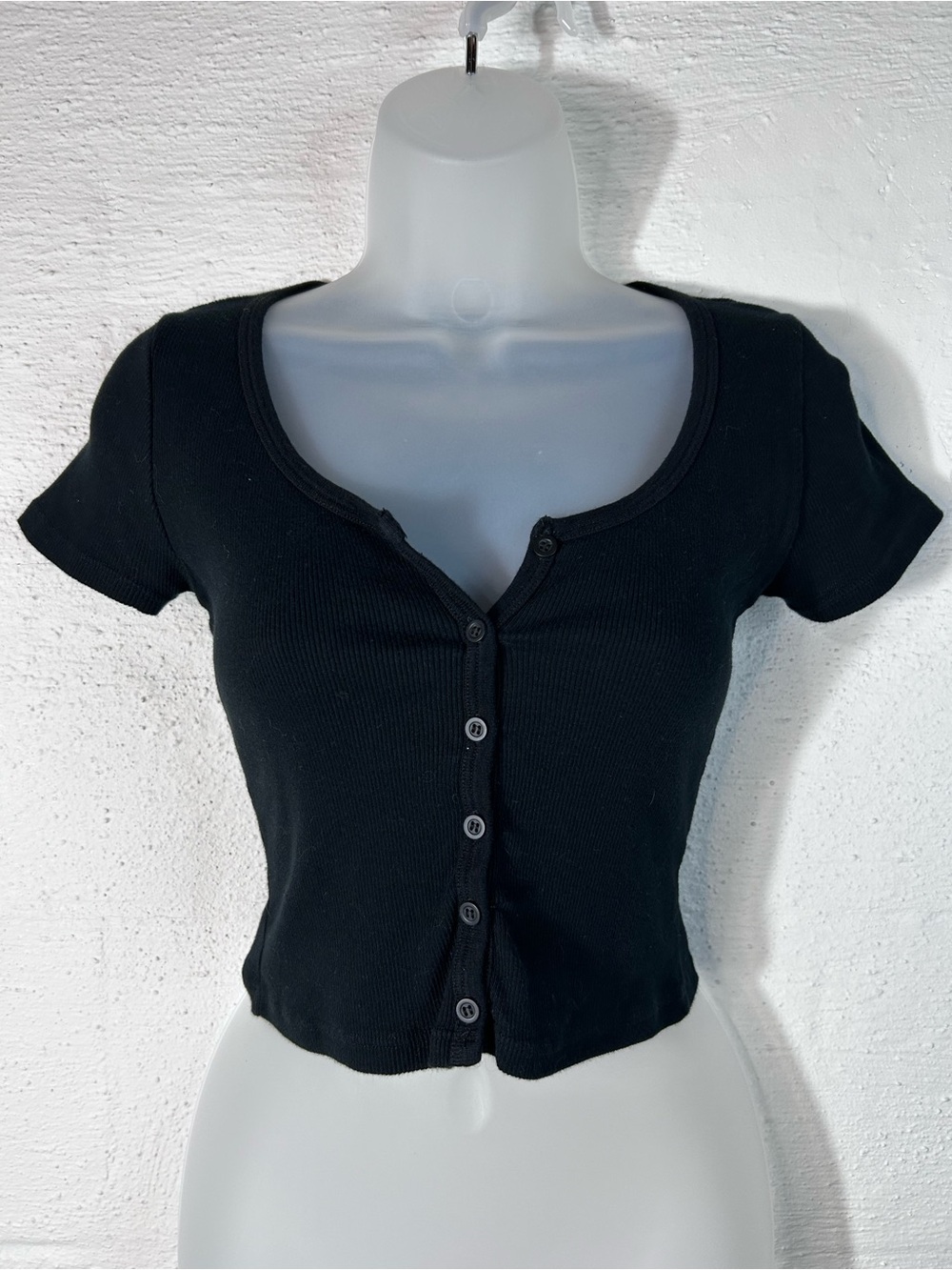 Button up cropped top
